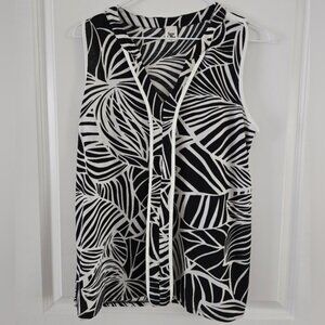 Sew In Love Black and White Sleeveless Top Tank